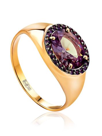 Shimmering Gold Alexandrite Ring, Ring Size: 9.5 / 19.5, image 