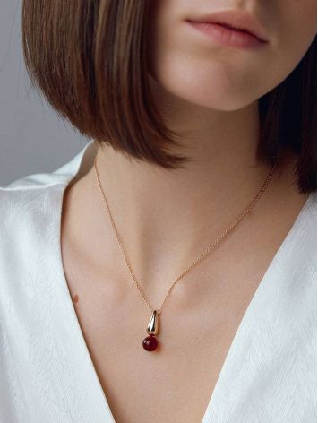 Chic Rose Gold Plated Amber Necklace The Palazzo, image , picture 3