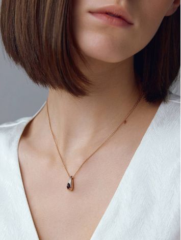 Chic Rose Gold Amber Pendant Necklace The Palazzo, image , picture 5