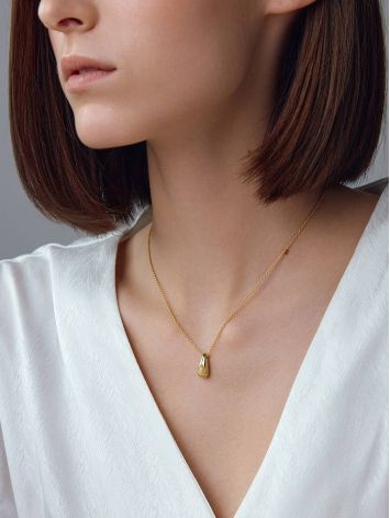 Simplistic Design Rose Gold Plated Amber Necklace The Palazzo, image , picture 3