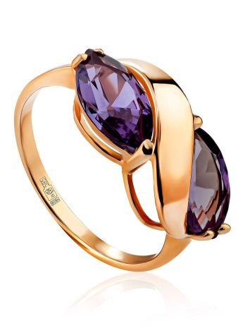 Elegant Gold Alexandrite Ring, Ring Size: 6.5 / 17, image 