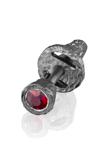 Silver Stud Earring The Artefact Ruby, image 