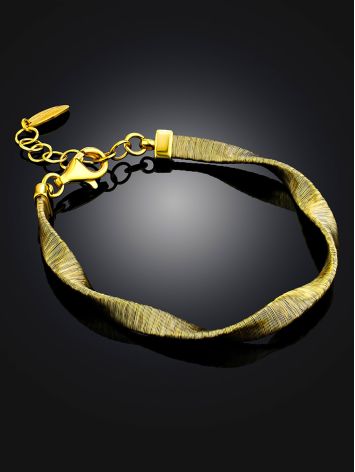 Chain-Mail Design Gilded Silver Bracelet The Silk, image , picture 2