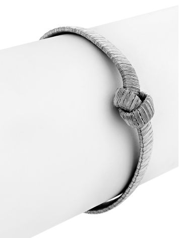 Knot Motif Silver Bracelet The Silk, image , picture 4