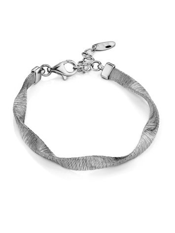 Chain-Mail Design Silver Bracelet The Silk, image 