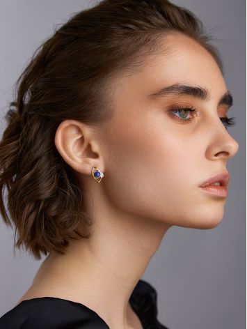 Adorable Silver Lapis Lazuli Earrings, image , picture 3