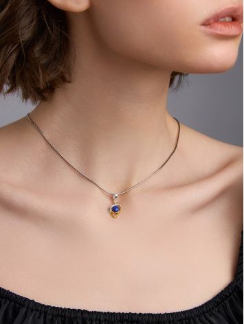 Adorable Silver Lapis Lazuli Pendant, image , picture 3