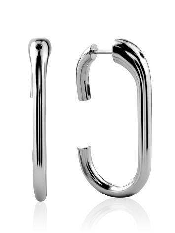 Carabiner Motif Silver Earrings The ICONIC, image 