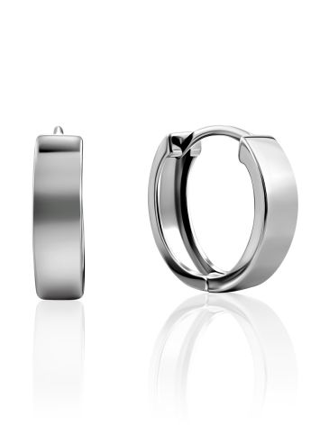 Minimalist Silver Hoops The ICONIC, image 