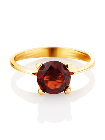 Stylish Garnet Ring In Gold, Ring Size: 3.5 / 14.5, image , picture 4