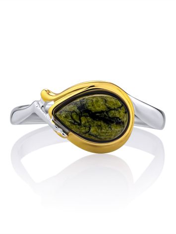 Bicolor Gilded Silver Serpentine Ring, Ring Size: 6.5 / 17, image , picture 4