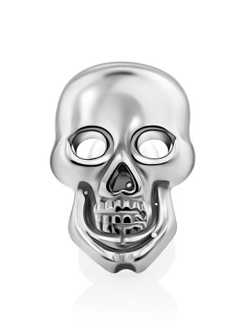 Silver Skull Mono Stud Earring, image 
