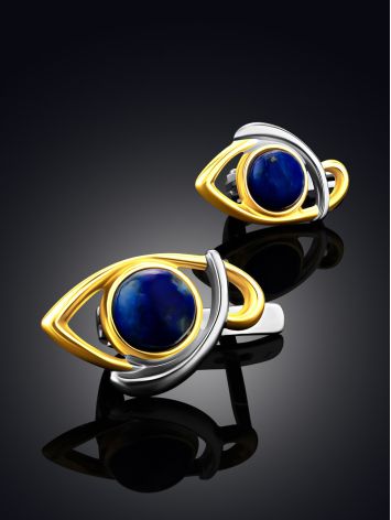 Adorable Silver Lapis Lazuli Earrings, image , picture 2