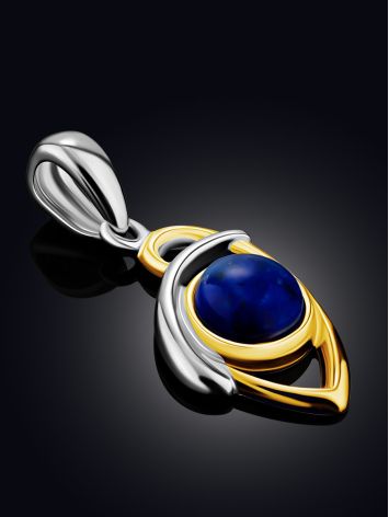 Adorable Silver Lapis Lazuli Pendant, image , picture 2