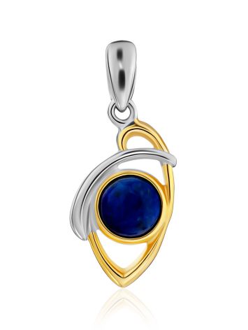 Adorable Silver Lapis Lazuli Pendant, image 
