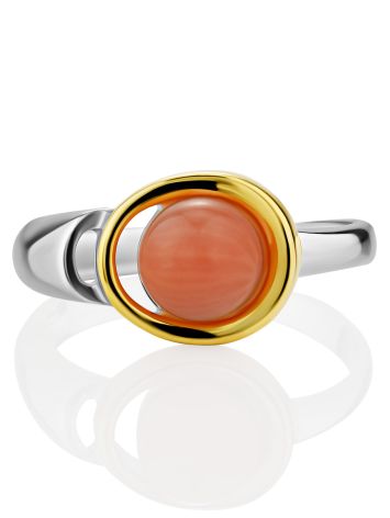 Bright Silver Coral Ring, Ring Size: 8.5 / 18.5, image , picture 4