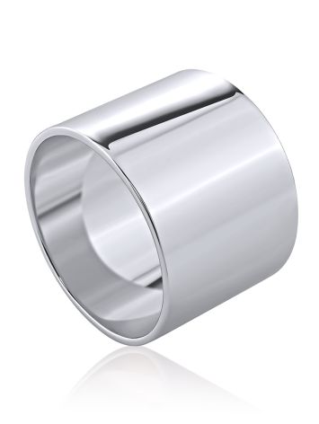 Sterling Silver Wide Band Ring The ICONIC, Ring Size: 6.5 / 17, image 
