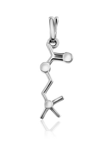 Silver Acetylcholine Molecule Pendant Hippocrates, image 
