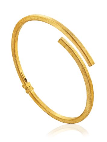 Fashionable Gilded Silver Bangle Bracelet The Silk, image 