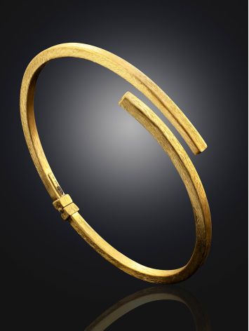 Fashionable Gilded Silver Bangle Bracelet The Silk, image , picture 2