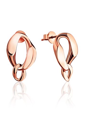 Chic Rose Plated Silver Chain Earrings The ICONIC, image 