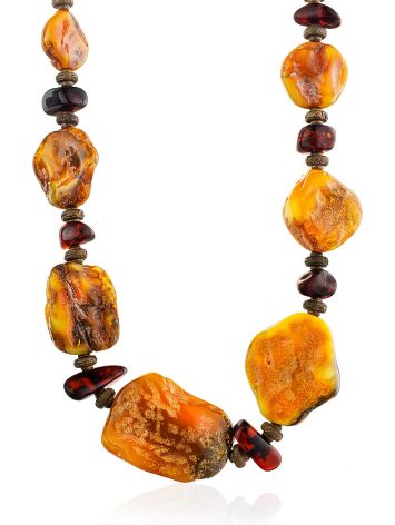 Ethnic Style Natural Amber Necklace, image 