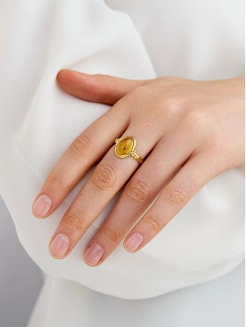 Amber Ring With Insect Inclusions The Clio, Ring Size: Adjustable, image , picture 5