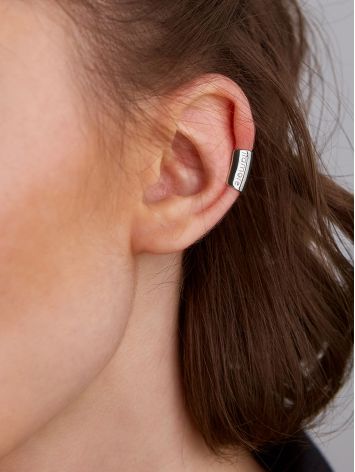 Trendy Glossy Silver Ear Cuff The ICONIC, image , picture 7