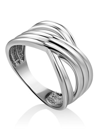 Sleek Silver Ring, Ring Size: 6.5 / 17, image 