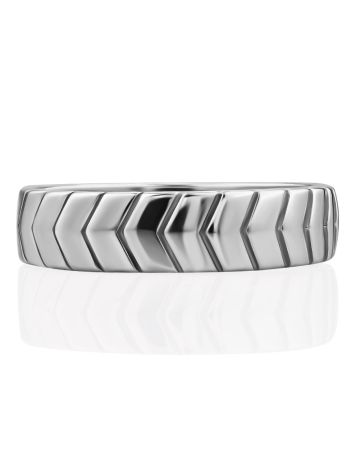 Tire Motif Silver Ring, Ring Size: 7 / 17.5, image , picture 4