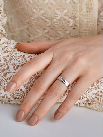 Tire Motif Silver Ring, Ring Size: 7 / 17.5, image , picture 3