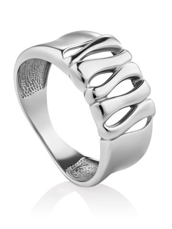 Sleek Silver Ring, Ring Size: 6.5 / 17, image 