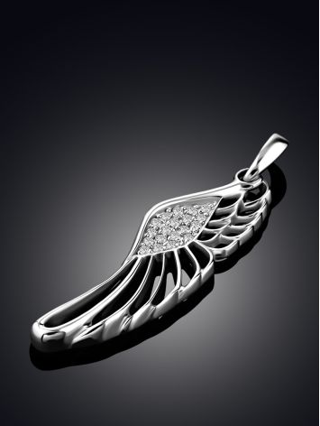 Chic Silver Wing Pendant, image , picture 2