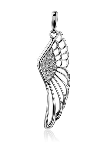 Chic Silver Wing Pendant, image 