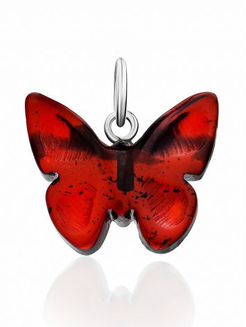 Bright Amber Butterfly Pendant, image , picture 3