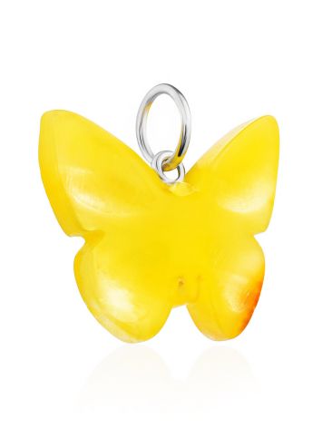 Cute Amber Butterfly Pendant, image , picture 3