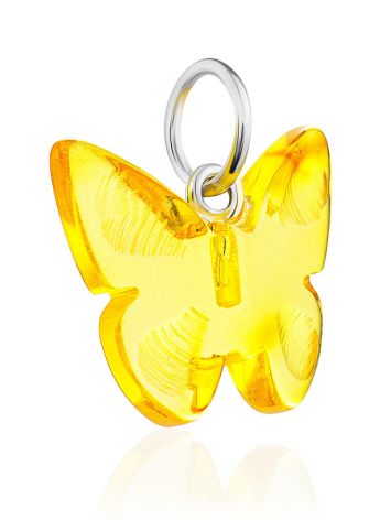 Chic Amber Butterfly Pendany, image , picture 3