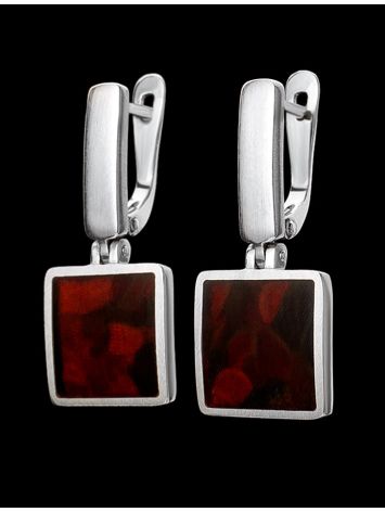 Geometric Amber Earrings The London, image , picture 4