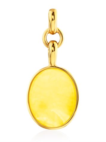 Luminous Gilded Silver Amber Pendant The Palazzo, image , picture 3