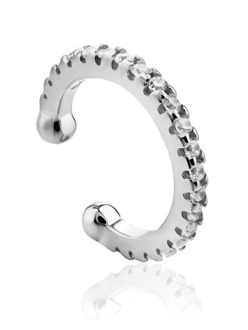Stylish Silver Crystal Cuff Earring The ICONIC, image 