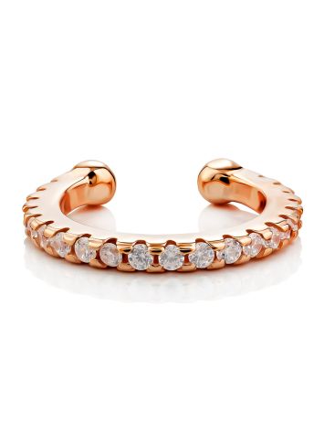 Rose Plated Silver Crystal Ear Cuff The ICONIC, image , picture 4