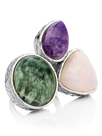 Multi Stone Cluster Ring The Bella Terra, Ring Size: Adjustable, image 
