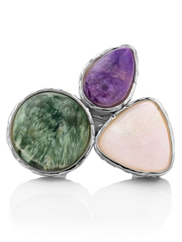 Multi Stone Cluster Ring The Bella Terra, Ring Size: Adjustable, image , picture 3