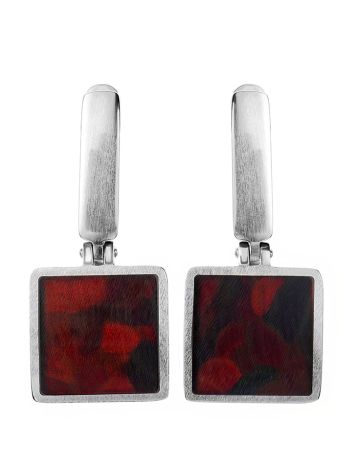 Geometric Amber Earrings The London, image 