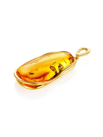 Fabulous Gilded Silver Amber Pendant The Clio, image , picture 4