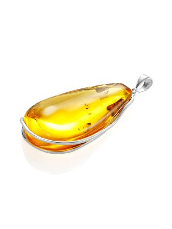 Organic Shape Amber With Fossil Mosquitoes Pendant The Clio, image , picture 5