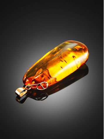One Of A Kind Amber With Fossil Insect Pendant The Clio, image , picture 2