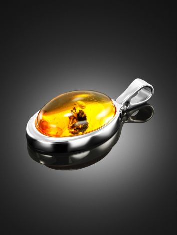 Lemon Amber With Fossil Midge Pendant The Clio, image , picture 3