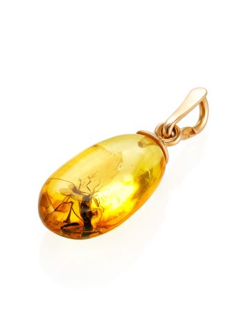 Tiny Lustrous Amber With Fossil Insect Pendant The Clio, image , picture 4