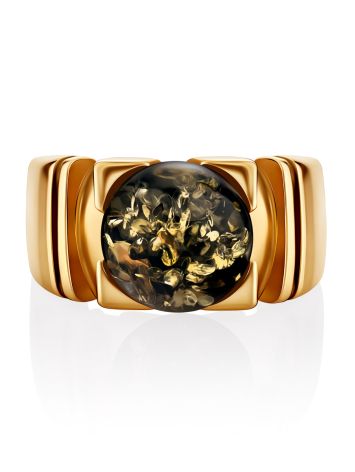 Luminous Amber Golden Ring The Rondo, Ring Size: 6.5 / 17, image , picture 3